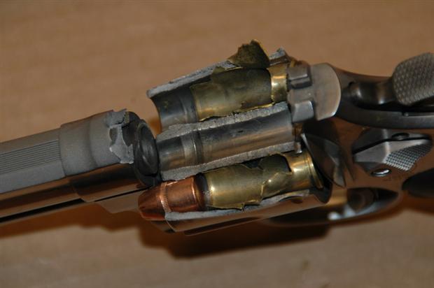 Blown revolver cylinder