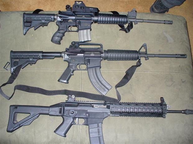 Three Black Rifles
