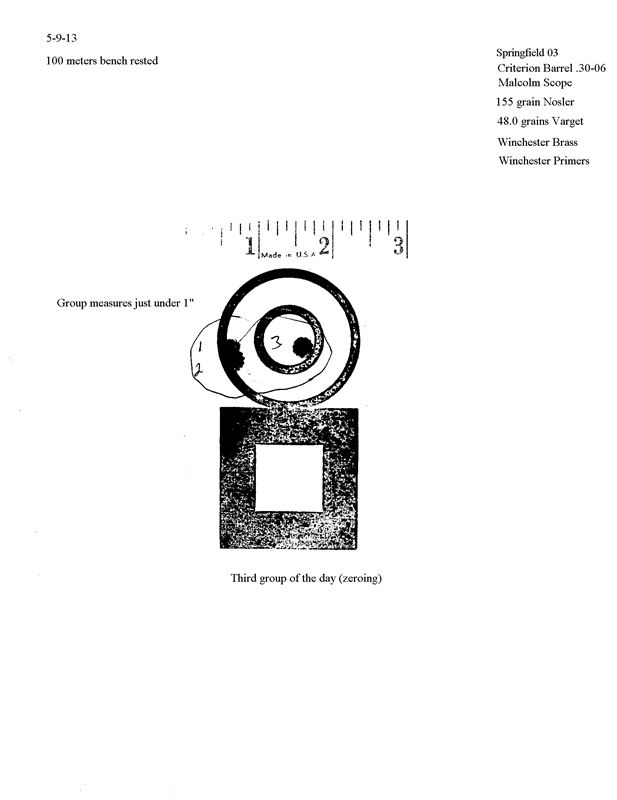 1903 USMC Sniper Target