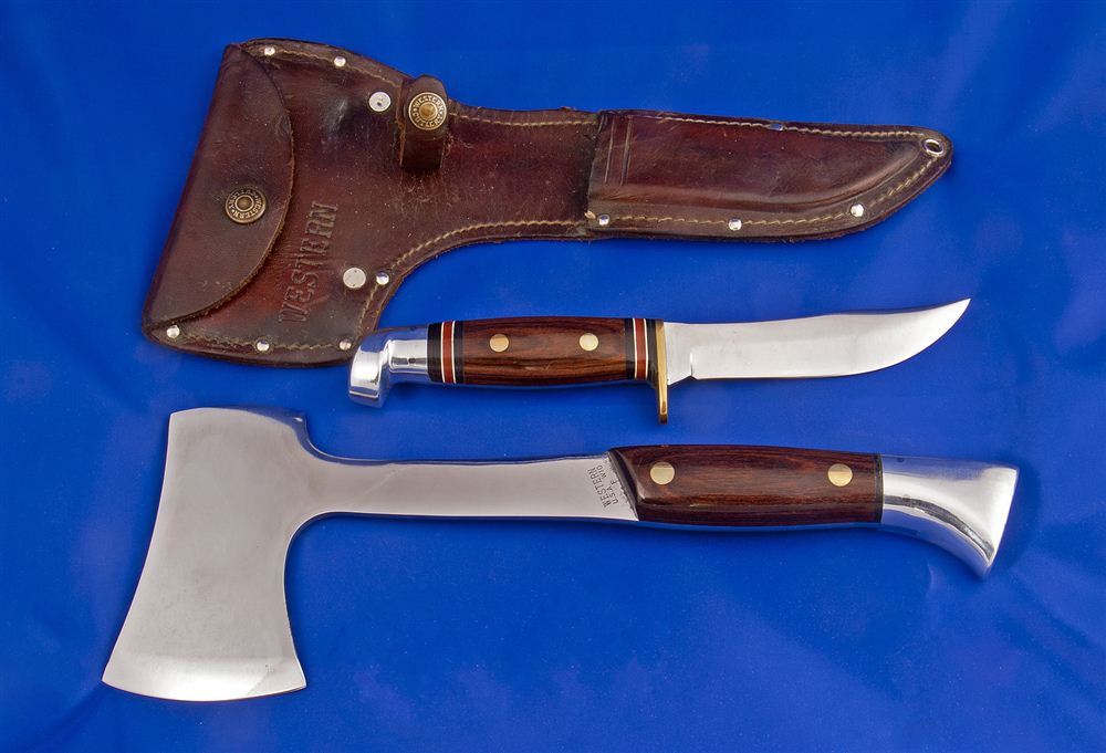 Western Knife and Hatchet Set
