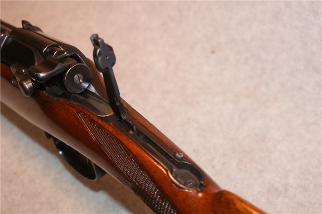 Mannlicher stock peep sight