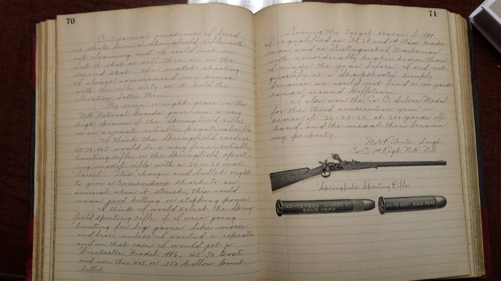 NH Roberts Rifle Notebook