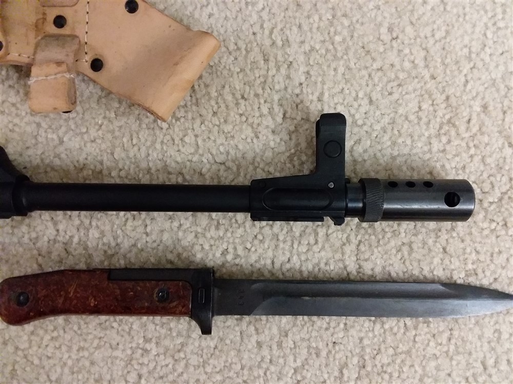 VZ 58 muzzle brake and bayonet