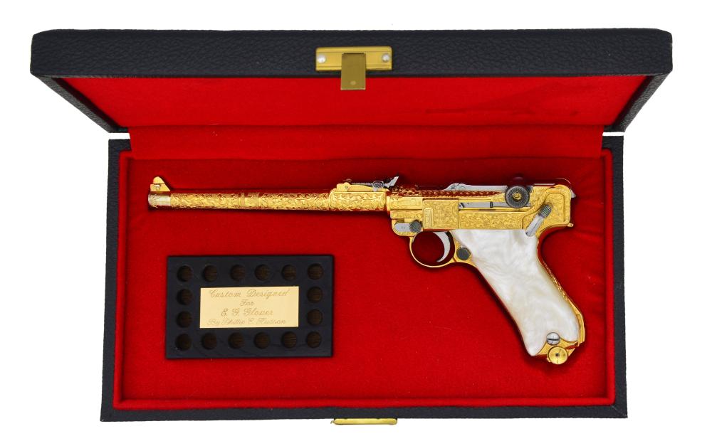 Gold Engraved Artillery Luger