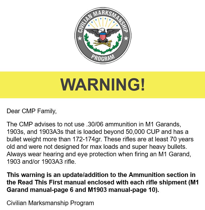 CMP Ammo Warning