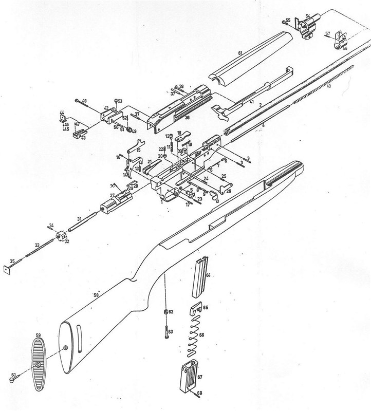 M1 Carbine Exploded View