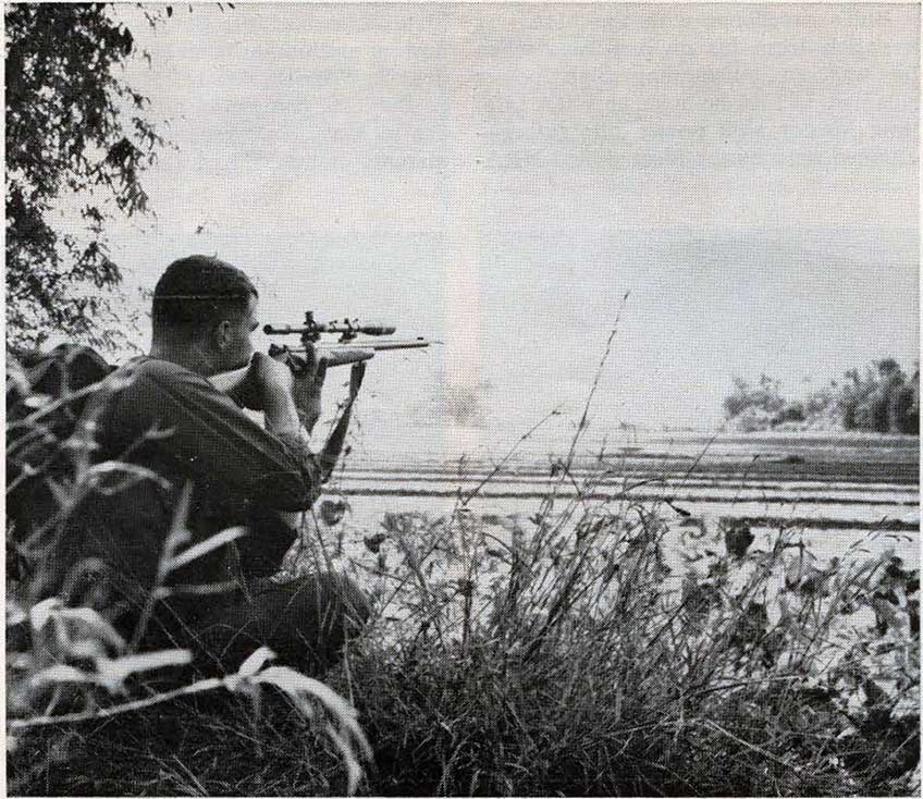 Marine Sniper in Combat
