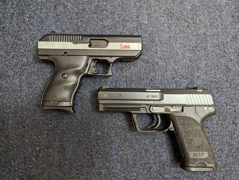 HK .380 and USP 40