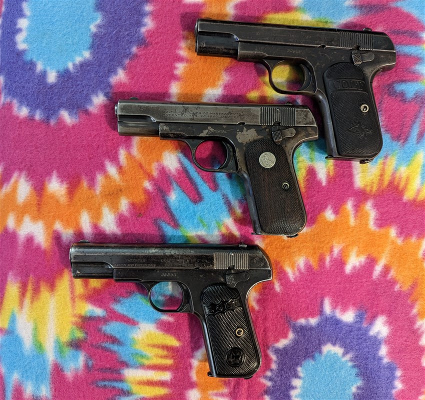 Colt Pocket Hammerless models