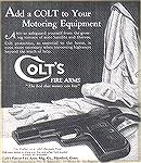 This is a Colt ad for its Model M Pocket Pistol from "days gone by".