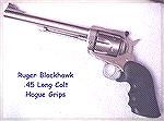 Ruger Blackhawk .45Colt with Hogue grips