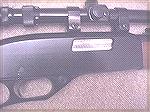 A closeup of the action of the Winchester model 250 .22cal rifle. Note the "jewelling" polish on the bolt.