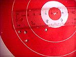 Group fired from Mini-14, 100yds.  Gettin' there.

Target
Mike Davies