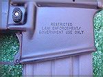 A closeup of the etchings on my Bushmaster LEO lower receiver.Bushmaster AR lowerMike Davies