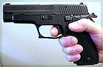 In SA mode, the P220 9mm's trigger is ideally placed for my grip.