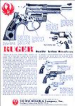 print ad for Ruger's DA revolvers, circa 1979