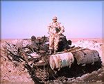 Jeff Schriner in the middle east during the first Gulf War.