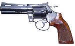 Colt's D-frame "lookalike" for the I-frame Python. Introduced in 1966, the Diamondback was offered in .38 Special and .22LR. Some sources say the gun was also offered in .22WMR. Barrel lengths were 2.