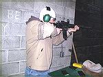 Mike D's son Steve shooting his AR at Burke Mountain range.