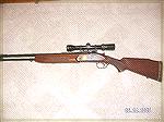 The Valmet 412 with double rifle barrels attached.  
Only 243 Win., but it cost a heckuva lot less then a H&H double. 