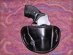 El Paso Saddlery #88 Street Combat holster carrying a S&W Model 442 snub-nosed revolver in .38 Special.