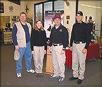 Champion Team Glock shooters Dave Sevigny and Julie Goloski are shown here with the latest Team Glock &quot;Senior Division&quot; additions, Mark Freburg and Jerry Webb.