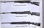Oiled Cartridge Rifles.  This is from p. 50 of Julian Hatcher's, Book of the Garand.  It shows three rifles with barrels projecting far out of the forearm, such as made famous by the later Johnson rif