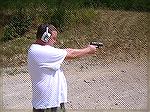 Darryl's 21 year old son Steven with his first handgun. S&W Model SW40VE 40S&W Sigma.