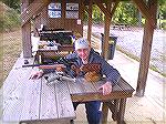 Herb Schlossberg with his T/C Encore, fitted with Bullberry barrel chambered in 6mm BR Remington