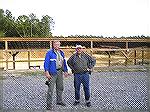 Herb Schlossberg and Dale Mullin at the Airfield Shooting Club, near Wakefield VA