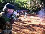 Just after firing the shot, with my No5Mk1 Jungle Carbine in full recoil.