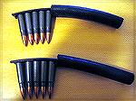 This is an innovation used by an SKS shooter in our Tac Rifle matches to enable faster reloads with his SKS. (We have a 5rnd magazine capacity limit in Canada). The rubber tube helps keep the 5 rounds