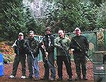 A group of Tac Rifle shooters at the 'winter' practice at TMSA in November. That's me on the right of the picture, in the now forbidden "camo". More preferable to look like the tall gang banger in the