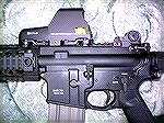 This is the latest "final version" of my AR, with a new EOTech 553 mounted.