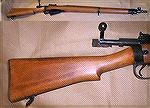A nice example of a Savage "US Property"-marked Lee-Enfield No4Mk2, manufactured in 1942. These rifles, once quite common, are now very difficult to find in their original military configuration, in g