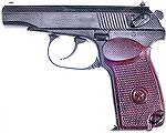 Russian military Makarov pistol, caliber 9x18.