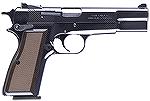 Browning's adjustable-sighted Hi-Power pistol as it appeared in early 2007.