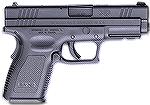 Springfield Armory XD 45 Compact. Ten+1 shot .45acp with an available extension it is a 14+1 powerhouse.