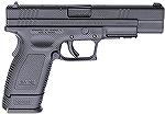 Springfield XD .45ACP Compact with five inch barre.  comes with flush-fitting ten round magazine plus extended thirteen round magazine as shown.