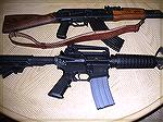 S&W M&P 15 with an WASR 10.