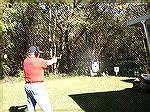 Here I am at the Foreman Family private pistol range, translated (behind Dads' house in the country). This was the first time I shot my P89 and it was enjoyable to say the least.