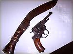 This is the new (to me) model 1895 Belgian Nagant. These were made for Russia, in Belgium from 1895 to 1898, and are known to be somewhat rare (with 20,000 or so being made) before Russia purchased th