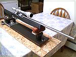 Built by Bill Calfee of Borden, Indiana. Lilja barrel, Jewel trigger, LeeSix glass stock, Leupold 36X scope.