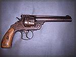 This is my recently acquired S&W Double Action .44, made Circa 1882-3. This is one of the first commercial examples of S&W's Double Action Trigger work. This revolver was originally Nickle-plated as y