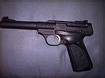 Browning Buckmark Camper.  This is my new favorite Rimfire pistol. 