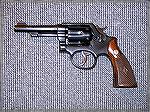 An older (late '40s) S&W M-10 that I bought used. It had been refinished a long time ago, but still looks good to me.