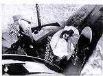 German soldier checking out wreckage of B-17F "Shangri-La Lil" in France, 1943. My cousin was the navigator on this bomber, and bailed out before it crashed. He spent the remainder of the war in sever