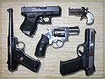 Ruger SR9  Glock 27  Ruger Mark III  Davis derringer  Ruger SP101