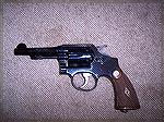 This is my only Blue Steel Smith. It's a WWII "Victory" model chambered in .38 S&W. 
