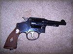 This is my only Blue Steel Smith. It's a WWII "Victory" model chambered in .38 S&W. 